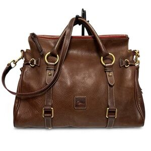 Dooney & Bourke Brown Leather Satchel